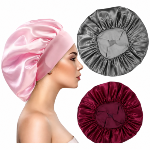 Gorro de Satín para Dormir Anti Frizz Ajustable