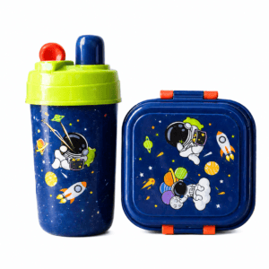 Set Lonchera + Termo Infantil Astronauta