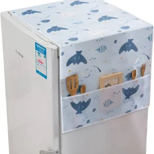 Forro para nevera con bolsillos organizadores 180 x 62 cm