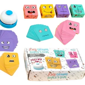 Juego de cubos didácticos con timbre para niños