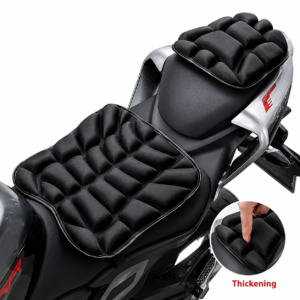 Cojín universal acolchado para asiento de moto de 2 piezas